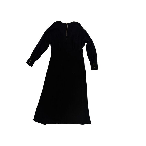 Mng Collection Dresses & Skirts - MNG Mango Black Long‑Sleeve Maxi Dress – Size XL – Elegant + Minimalist